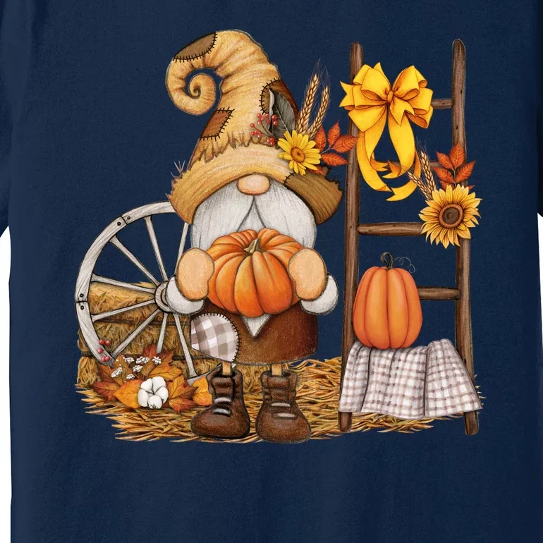 Autumn Gnome Cute Fall Season Premium T-Shirt