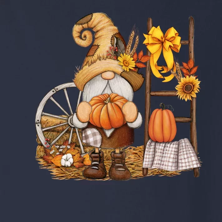 Autumn Gnome Cute Fall Season Toddler Long Sleeve Shirt