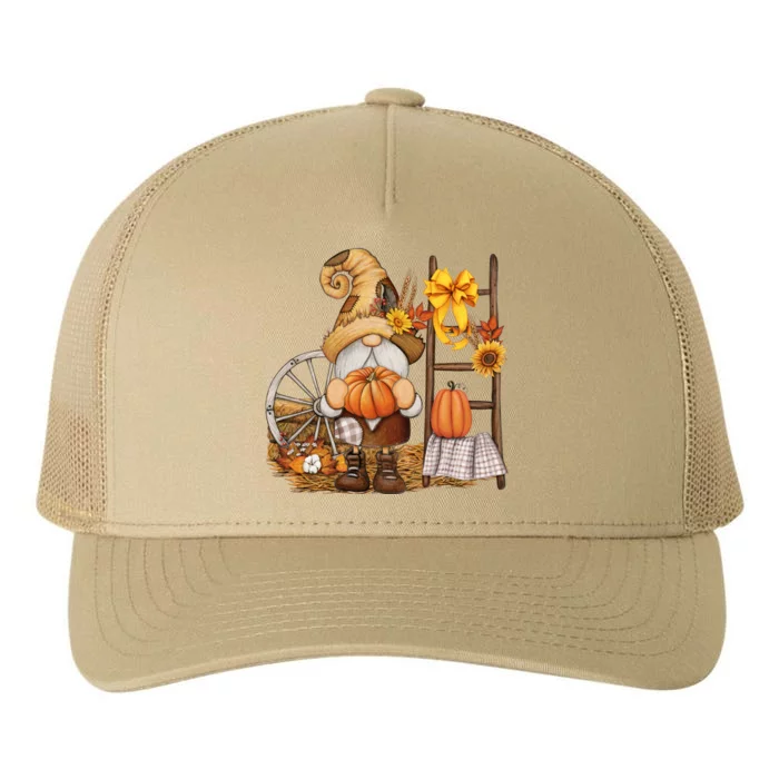 Autumn Gnome Cute Fall Season Yupoong Adult 5-Panel Trucker Hat