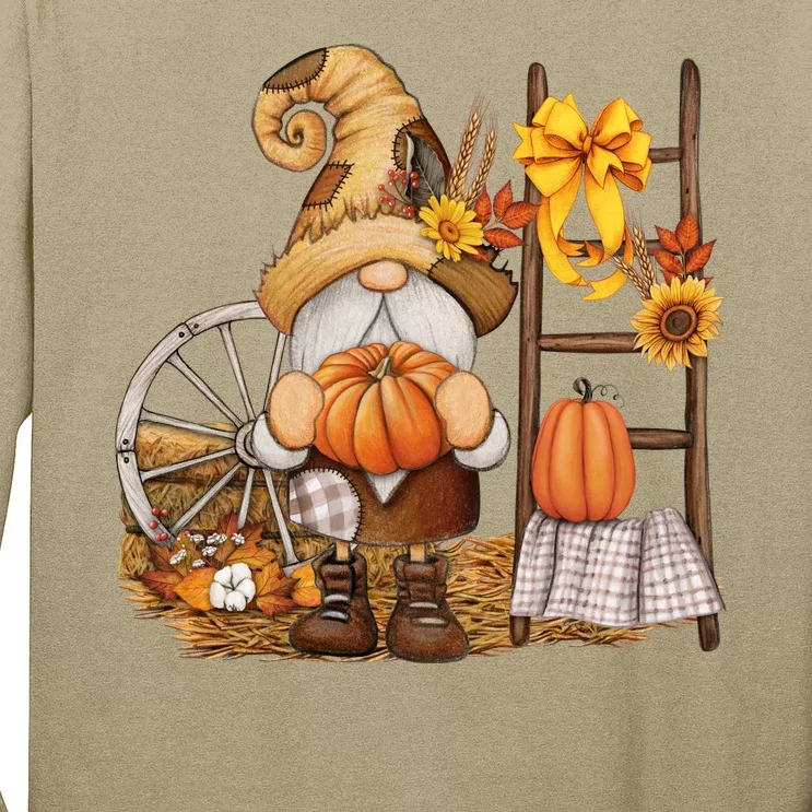 Autumn Gnome Cute Fall Season Long Sleeve Shirt