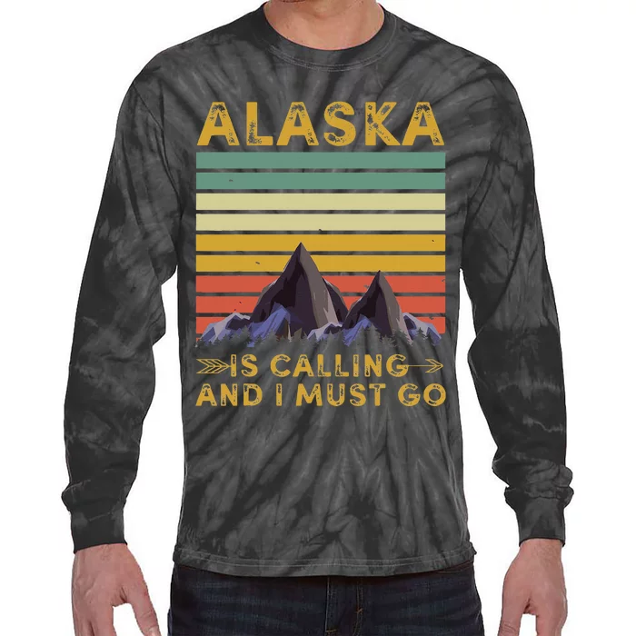 Alaska Gifts Denali Juneau Alyaska Tie-Dye Long Sleeve Shirt