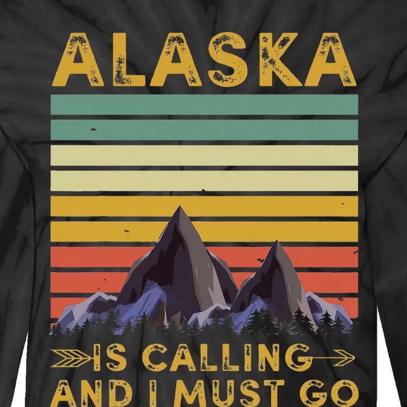 Alaska Gifts Denali Juneau Alyaska Tie-Dye Long Sleeve Shirt