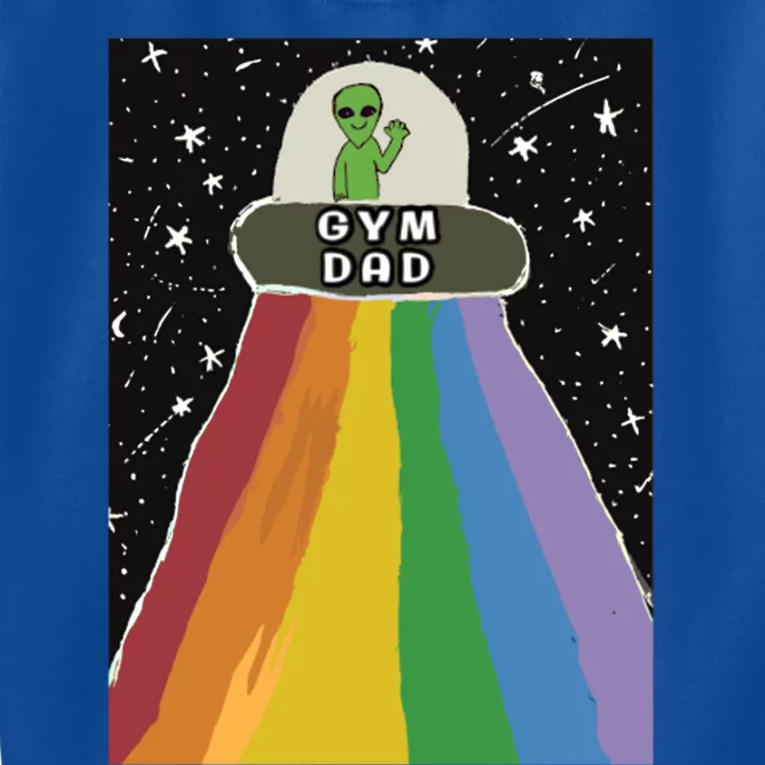 Alien Gym Dad Gift Kids Sweatshirt