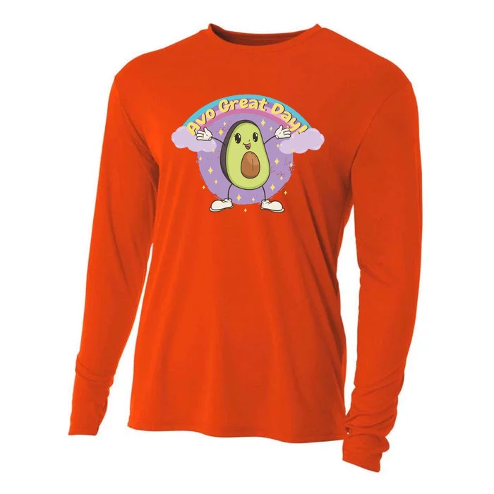 Avo Great Day Avocado Cooling Performance Long Sleeve Crew