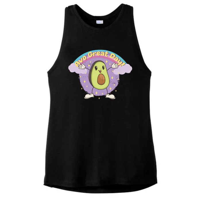 Avo Great Day Avocado Ladies Tri-Blend Wicking Tank