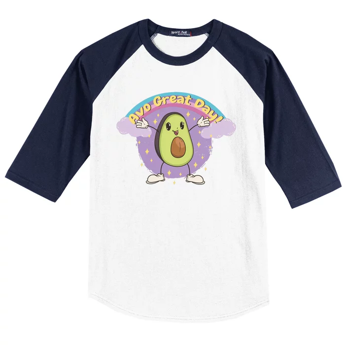 Avo Great Day Avocado Baseball Sleeve Shirt