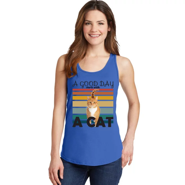 A Good Day Starts With Cat Ladies Essential Tank