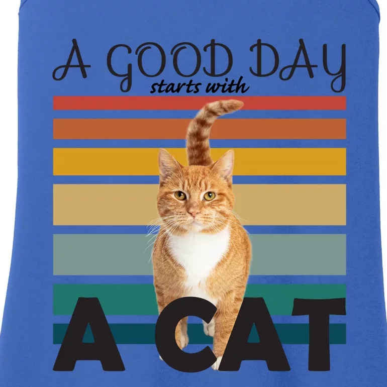 A Good Day Starts With Cat Ladies Essential Tank