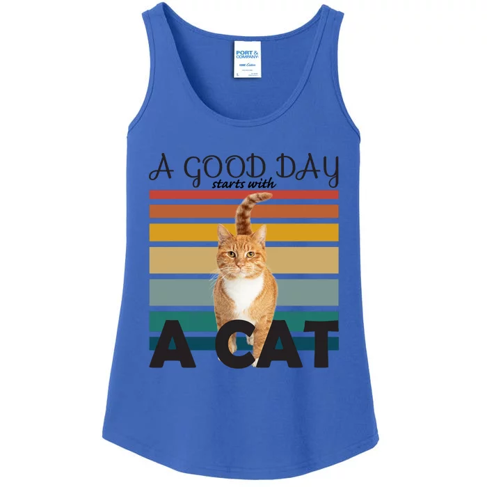 A Good Day Starts With Cat Ladies Essential Tank