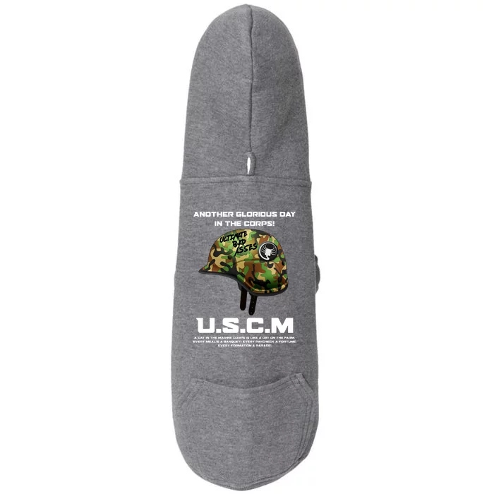 Another Glorious Day In The Corps USCM Ultimate Bad Asses Doggie 3-End Fleece Hoodie