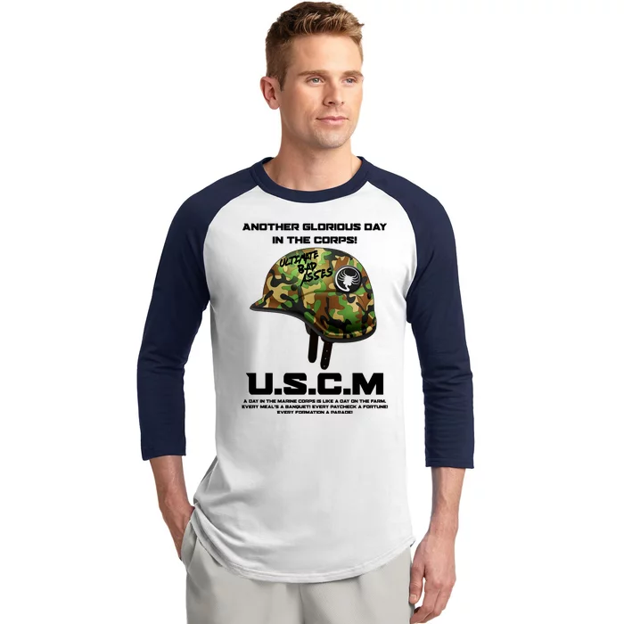 Another Glorious Day In The Corps USCM Ultimate Bad Asses Baseball Sleeve Shirt