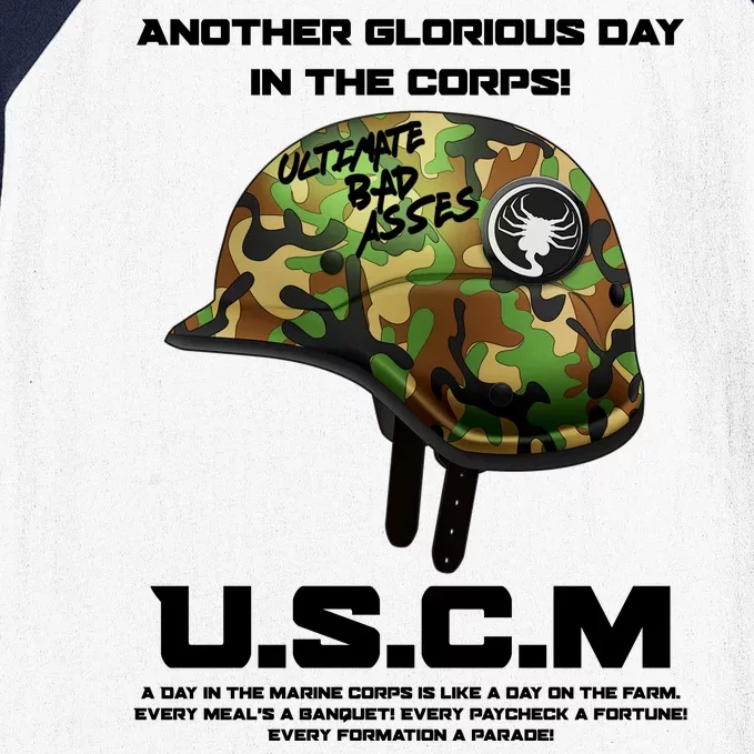 Another Glorious Day In The Corps USCM Ultimate Bad Asses Baseball Sleeve Shirt