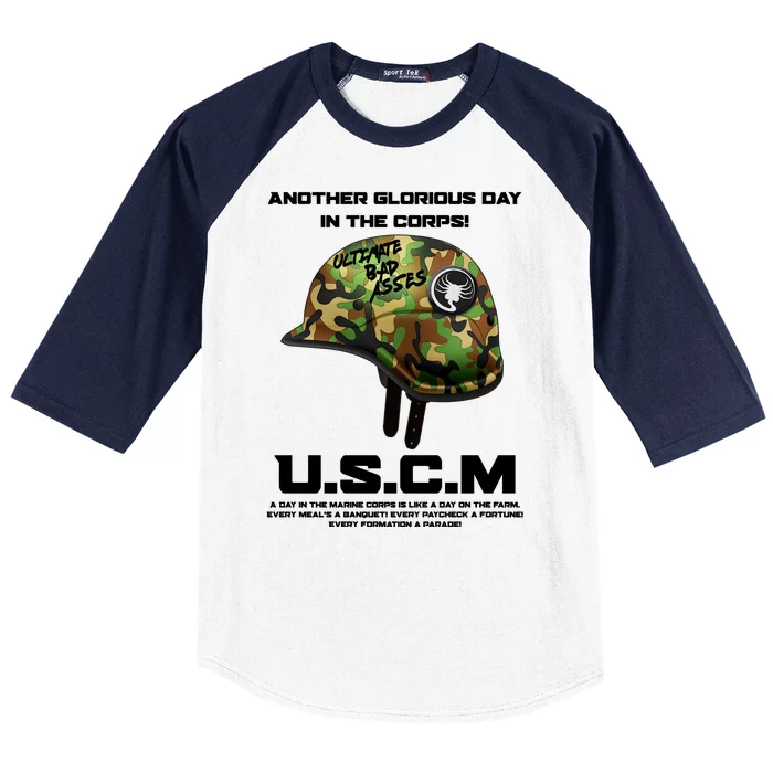 Another Glorious Day In The Corps USCM Ultimate Bad Asses Baseball Sleeve Shirt