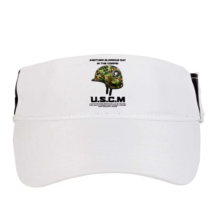 Another Glorious Day In The Corps USCM Ultimate Bad Asses Adult Drive Performance Visor