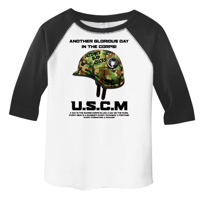 Another Glorious Day In The Corps USCM Ultimate Bad Asses Toddler Fine Jersey T-Shirt