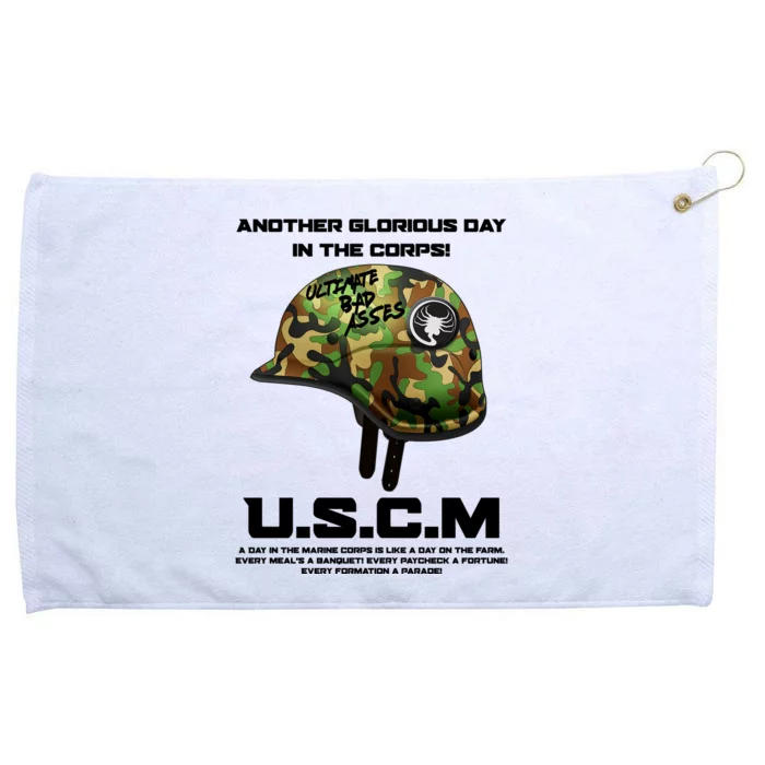 Another Glorious Day In The Corps USCM Ultimate Bad Asses Grommeted Golf Towel