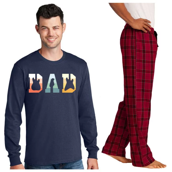 Acoustic Guitar Dad Guitarist Musical Instrument Musician Long Sleeve Pajama Set