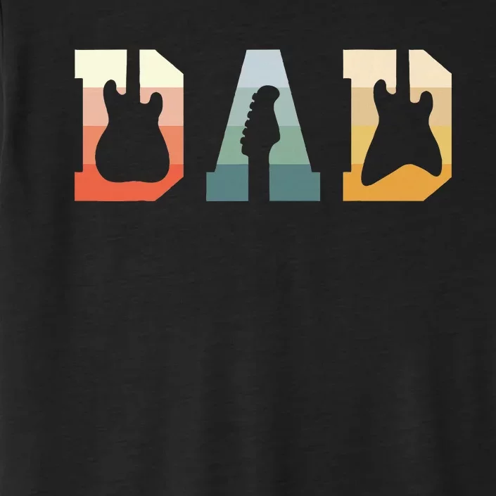 Acoustic Guitar Dad Guitarist Musical Instrument Musician ChromaSoft Performance T-Shirt