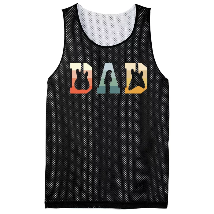 Acoustic Guitar Dad Guitarist Musical Instrument Musician Mesh Reversible Basketball Jersey Tank