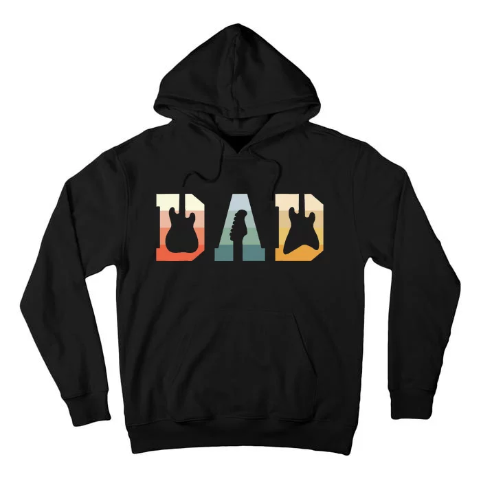 Acoustic Guitar Dad Guitarist Musical Instrument Musician Tall Hoodie