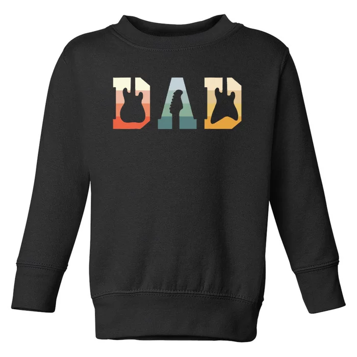 Acoustic Guitar Dad Guitarist Musical Instrument Musician Toddler Sweatshirt