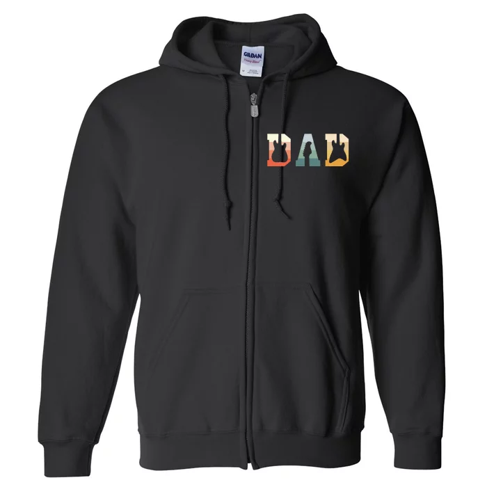 Acoustic Guitar Dad Guitarist Musical Instrument Musician Full Zip Hoodie