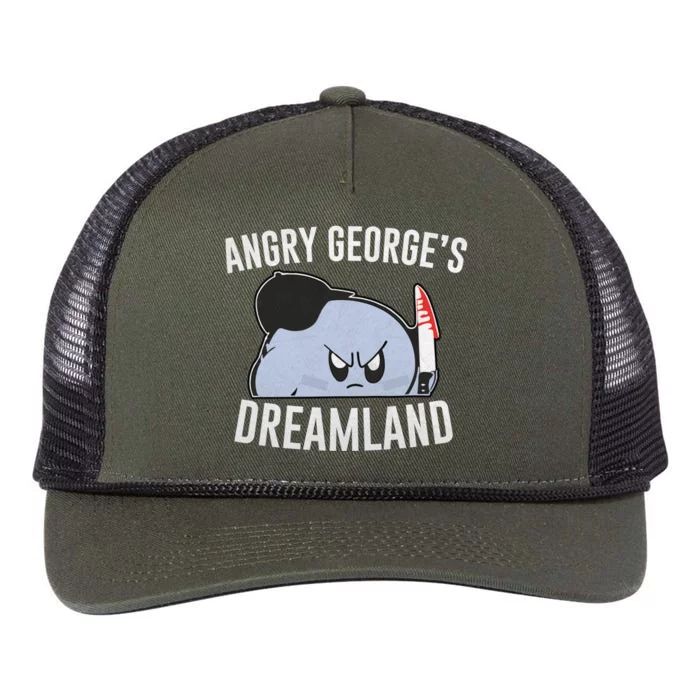 Angry GeorgeS Dreamland Funny Angry GeorgeS Dreamland Retro Rope Trucker Hat Cap