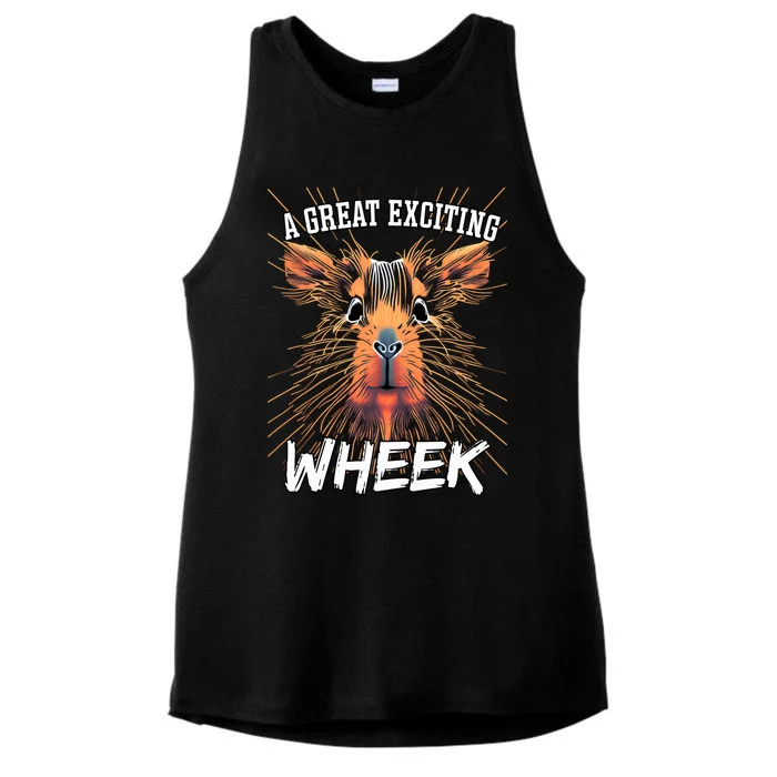 A Great Exciting Week Or Wheek Guinea Pig Gift Ladies Tri-Blend Wicking Tank