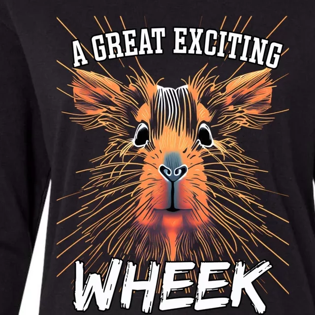 A Great Exciting Week Or Wheek Guinea Pig Gift Womens Cotton Relaxed Long Sleeve T-Shirt