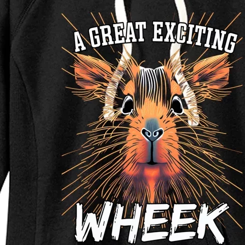 A Great Exciting Week Or Wheek Guinea Pig Gift Women's Fleece Hoodie