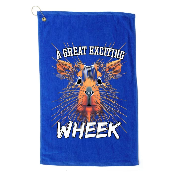 A Great Exciting Week Or Wheek Guinea Pig Gift Platinum Collection Golf Towel