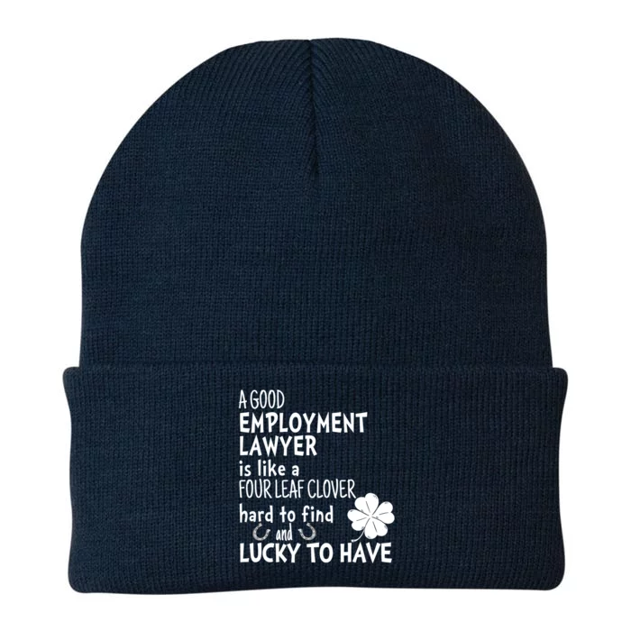 A Good Employt Lawyer Is Like A 4 Leaf Clover St Patricks Meaningful Gift Knit Cap Winter Beanie