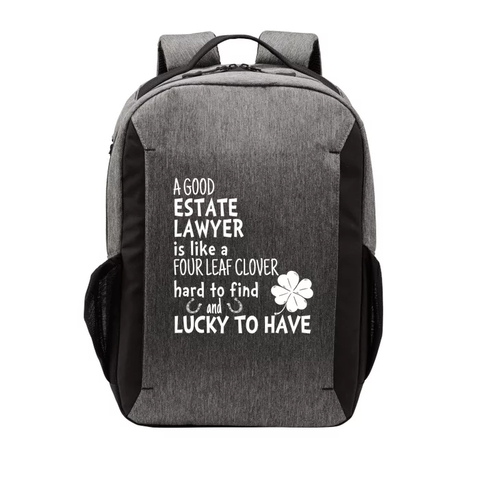 A Good Estate Lawyer Is Like A 4 Leaf Clover St Patricks Cool Gift Vector Backpack