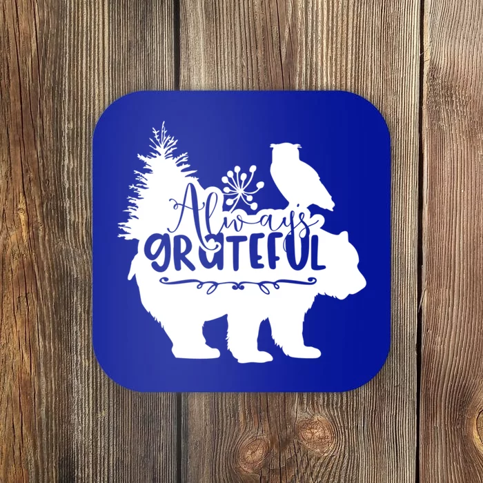 Always Grateful: Embrace NatureS Beauty With The Bear Great Gift Coaster