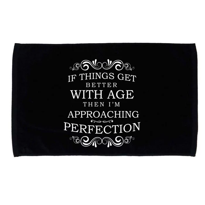 Aged To Perfection Funny Birthday Microfiber Hand Towel