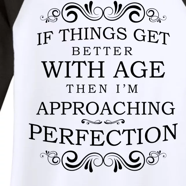 Aged To Perfection Funny Birthday Women's Tri-Blend 3/4-Sleeve Raglan Shirt