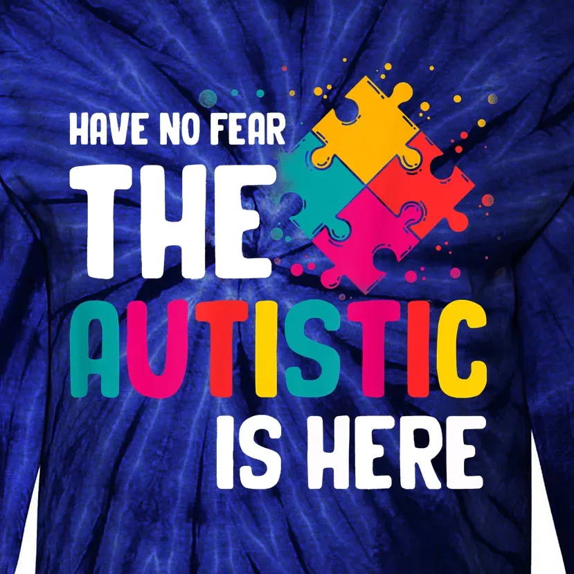 Autism Gifts For Adults Syndrom Autist Asd Autistic Asperger Tie-Dye Long Sleeve Shirt