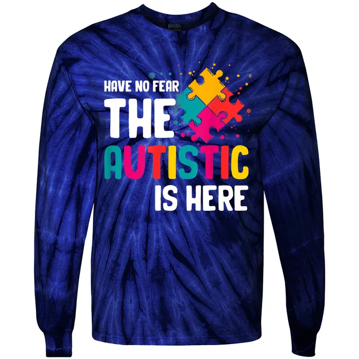 Autism Gifts For Adults Syndrom Autist Asd Autistic Asperger Tie-Dye Long Sleeve Shirt