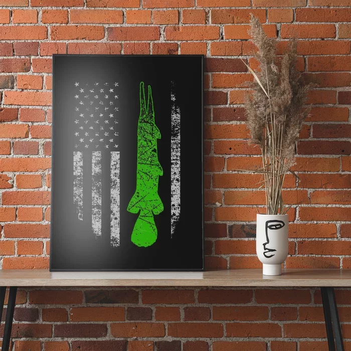 Alligator Gar Flag Alligator Gar Fishing Poster