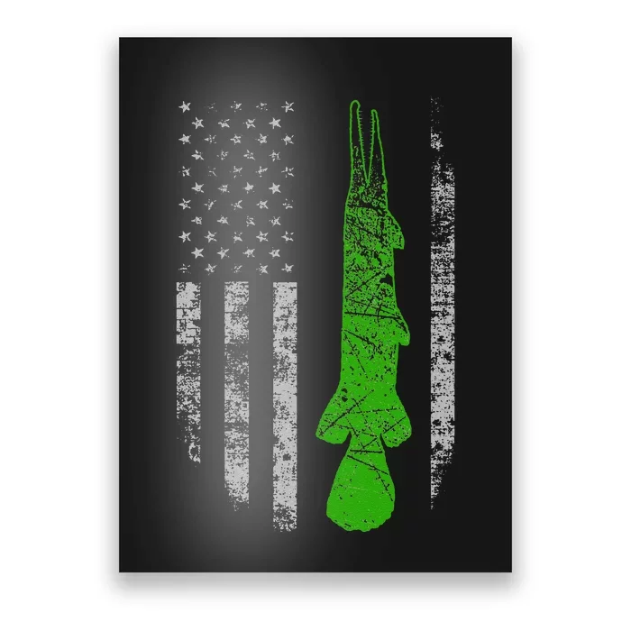 Alligator Gar Flag Alligator Gar Fishing Poster