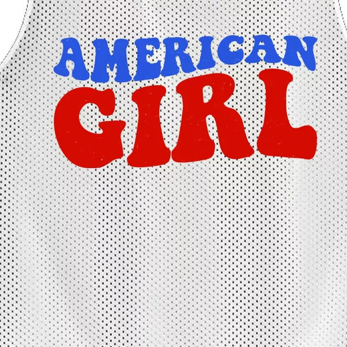 American Girl Fourth Of July Mesh Reversible Basketball Jersey Tank