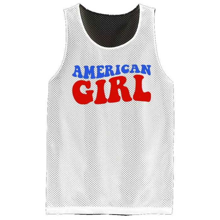 American Girl Fourth Of July Mesh Reversible Basketball Jersey Tank