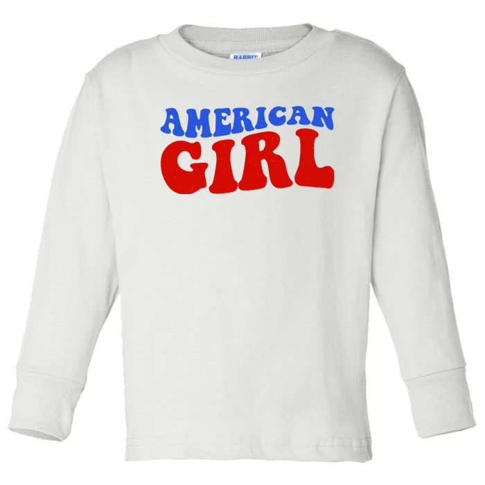 American Girl Fourth Of July Toddler Long Sleeve Shirt