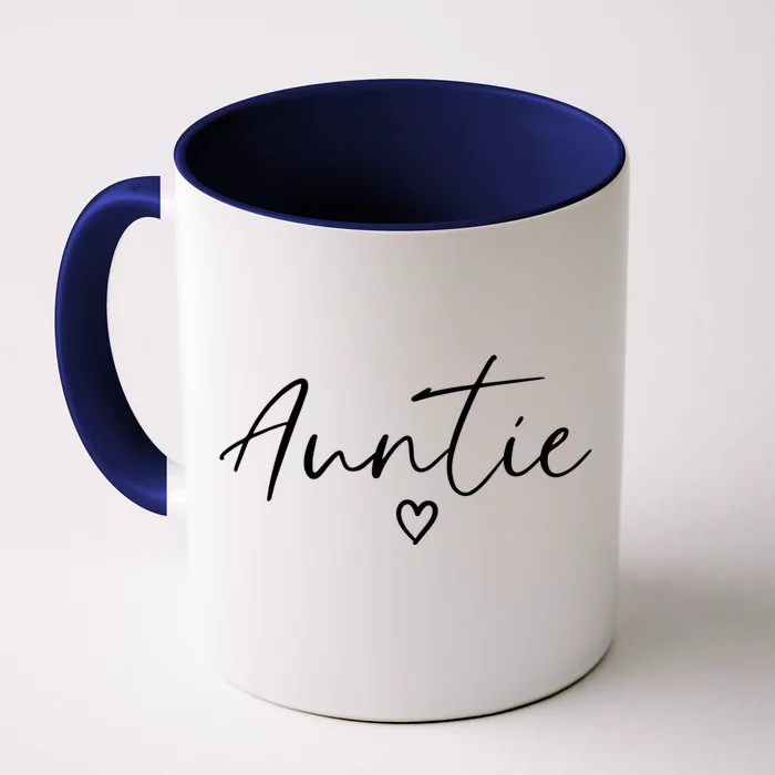 Auntie Gifts For Women Heart MotherS Day Auntie Front & Back Coffee Mug