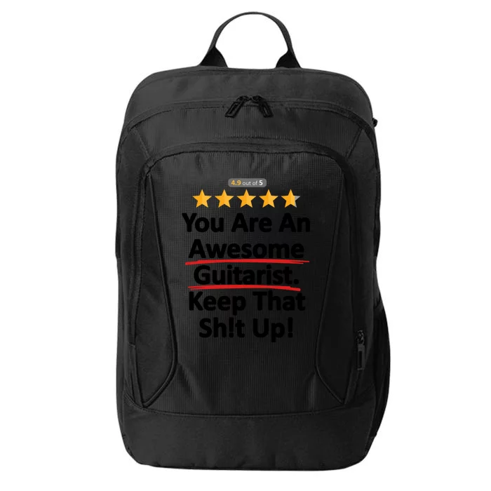 Awesome Guitarist Funny Gift Guitar City Backpack