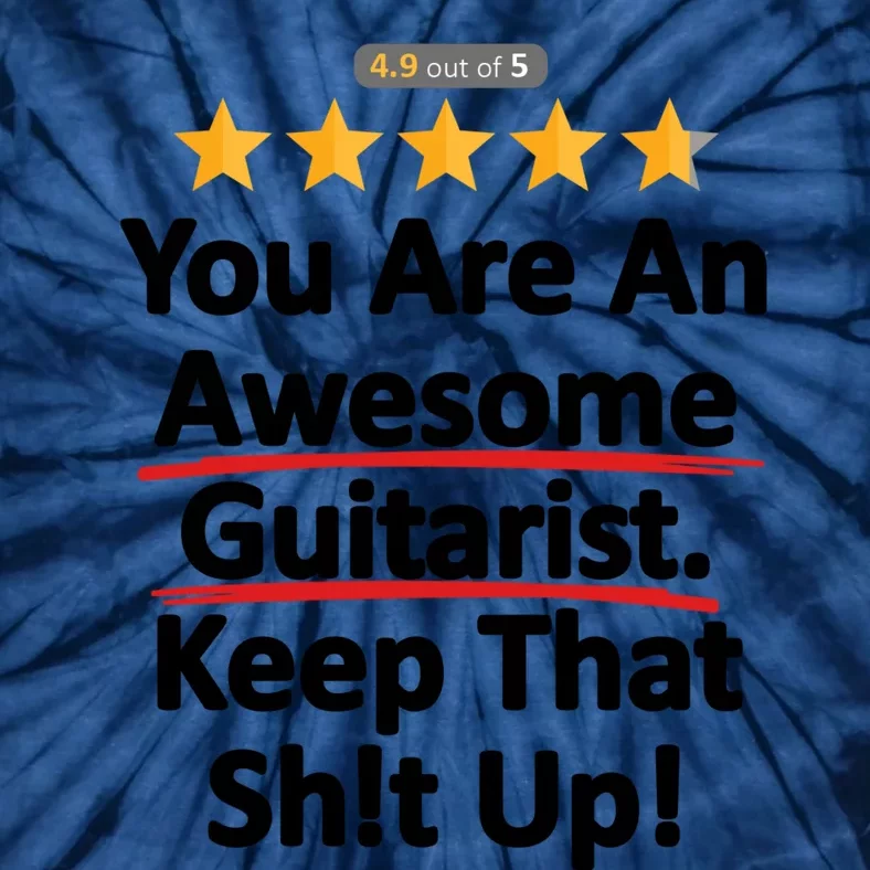 Awesome Guitarist Funny Gift Guitar Tie-Dye T-Shirt