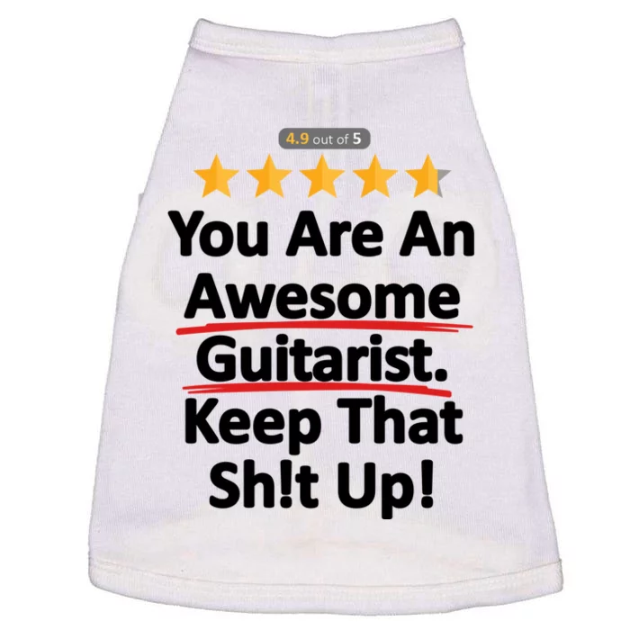 Awesome Guitarist Funny Gift Guitar Doggie Tank