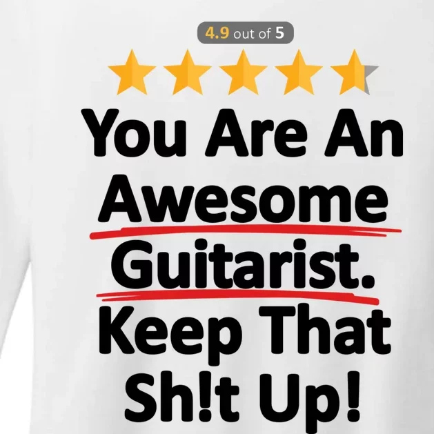 Awesome Guitarist Funny Gift Guitar Womens CVC Long Sleeve Shirt