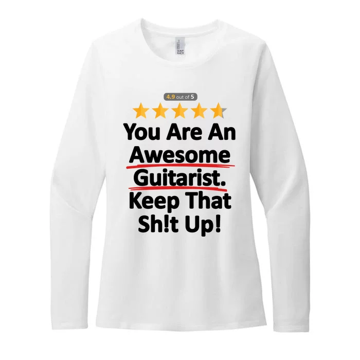 Awesome Guitarist Funny Gift Guitar Womens CVC Long Sleeve Shirt