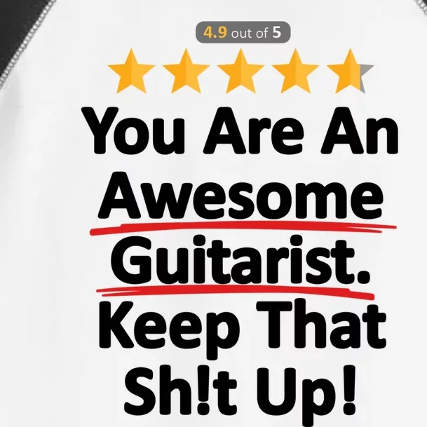 Awesome Guitarist Funny Gift Guitar Toddler Fine Jersey T-Shirt